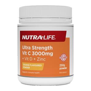 NUTRA-LIFE ULTRA STRENGTH 3000MG VIT C POWDER