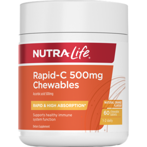 NUTRA-LIFE RAPID-C 500MG CHEWS