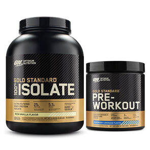 OPTIMUM NUTRITION GOLD STANDARD ISOLATE PRE WORKOUT COMBO