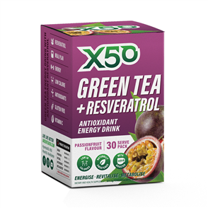 X50 GREEN TEA + RESVERATROL PASSIONFRUIT