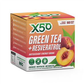 X50 GREEN TEA + RESVERATROL PEACH