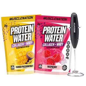 MUSCLE NATION PROTEIN WATER DOUBLE COMBO