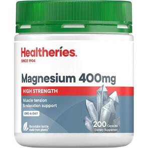 HEALTHERIES MAGNESIUM 400MG HIGH STRENGTH