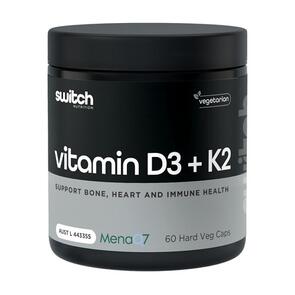 SWITCH NUTRITION VITAMIN D3 + K2 CAPSULES