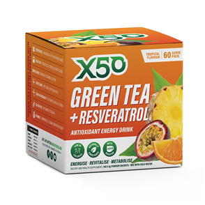 X50 GREEN TEA + RESVERATROL TROPICAL