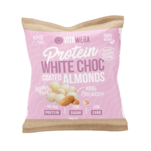 VITAWERX PROTEIN WHITE CHOCOLATE COATED NUTS