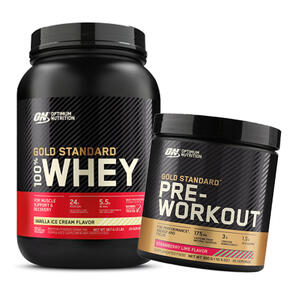 OPTIMUM NUTRITION GOLD STANDARD WHEY & PRE WORKOUT COMBO