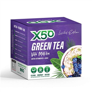 X50 GREEN TEA VITA MATCHA WITH VITAMIN B + GOJI