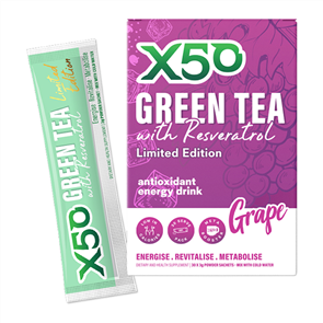 X50 GREEN TEA + RESVERATROL GRAPE