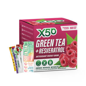 X50 GREEN TEA + RESVERATROL RASPBERRY