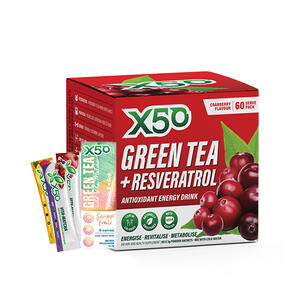 X50 GREEN TEA + RESVERATROL CRANBERRY