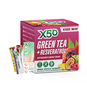 X50 GREEN TEA + RESVERATROL PARADISE FRUITS