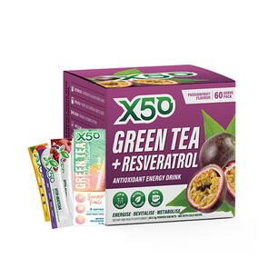 X50 GREEN TEA + RESVERATROL PASSIONFRUIT