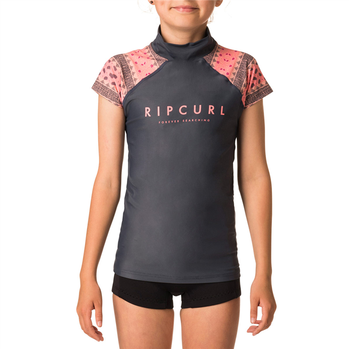 RIPCURL GIRLS PARADISE CAP SLEEVE RASH TEE