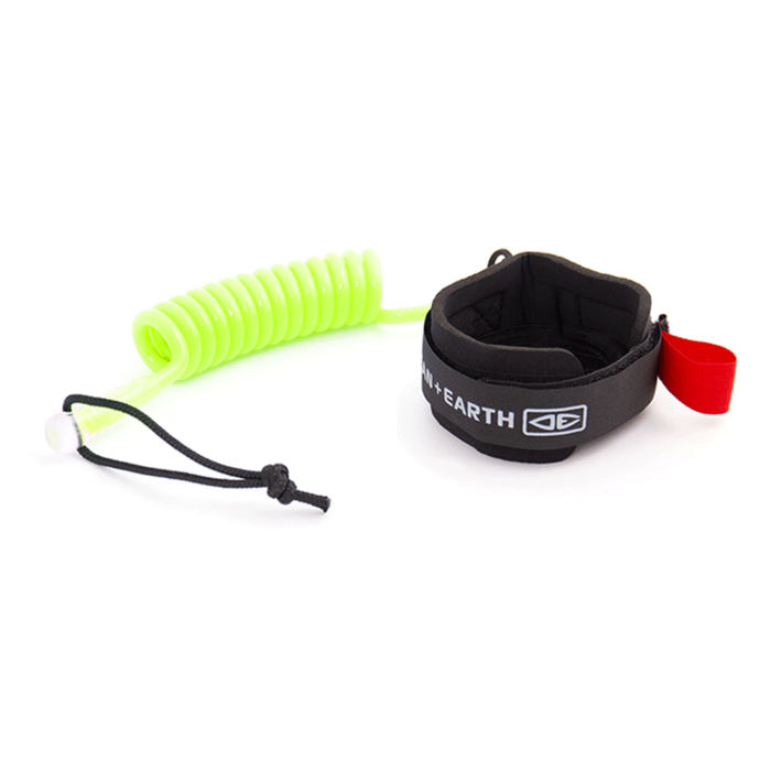 OCEAN & EARTH Basic Wrist Coil Bodyboard Leash - Lime