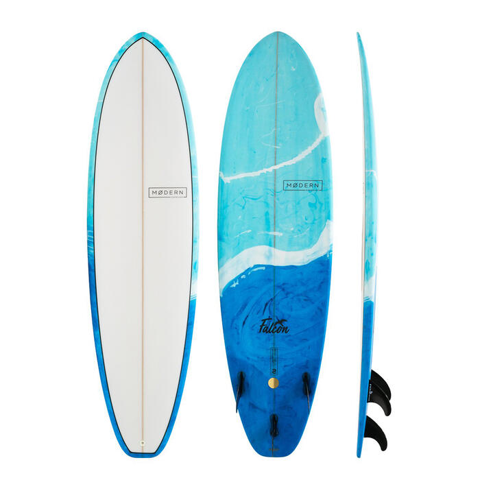 MODERN FALCON PU - BLUE SWIRL TINT