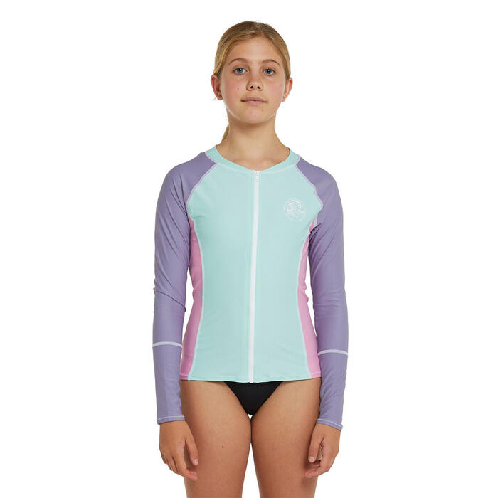 O'NEILL GIRLS BAHIA FZ LS RASH TOP