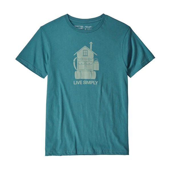 PATAGONIA M'S LIVE SIMPLY HOME ORGANIC T-SHIRT