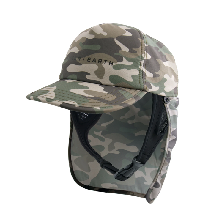 OCEAN & EARTH Bingin Lightweight Legionnaire Surf Cap Camo