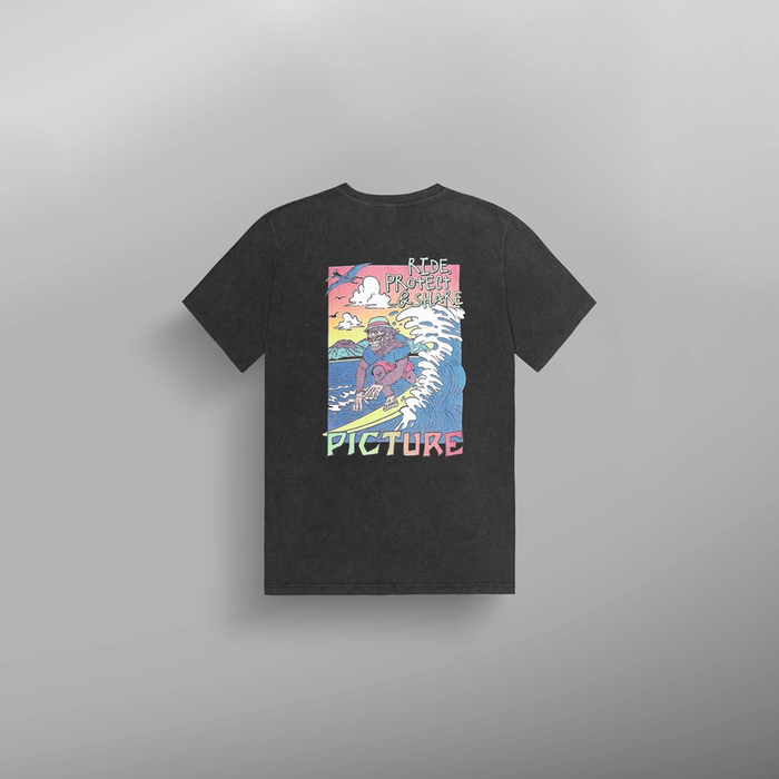 Picture Tsunami Tee - Black Washed